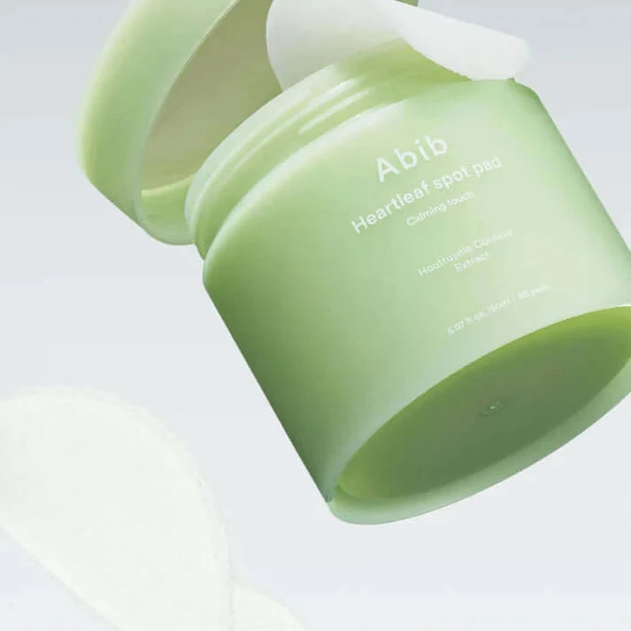 Nomierinošas plāksnītes sejai ar houtūniju ABIB Heartleaf Spot Pad Calming Touch