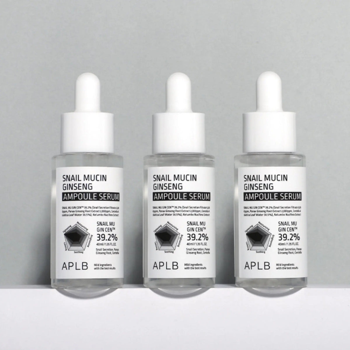 APLB Snail Mucin Ginseng Ampoule Serum