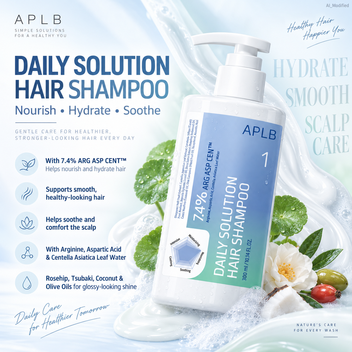 APLB Daily Solution Hair Shampoo