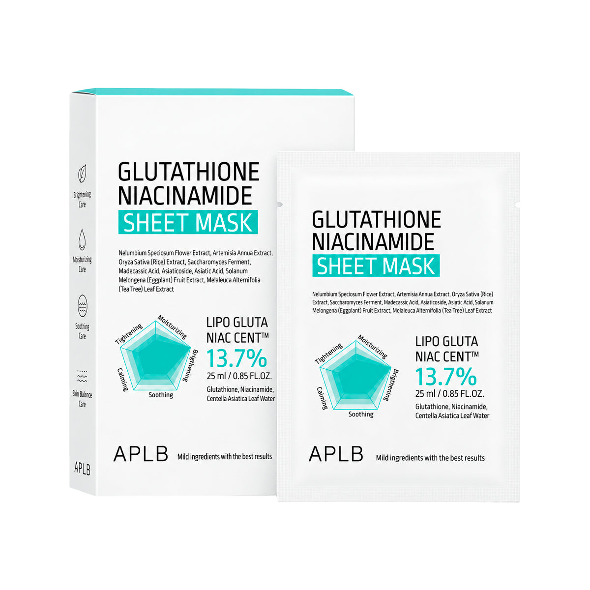 APLB Glutathione Niacinamide Sheet Mask
