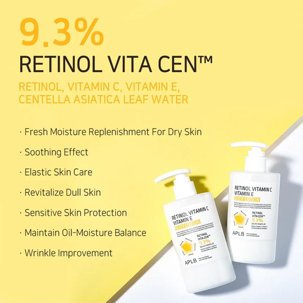 Tõstev kehakreem APLB Retinol Vitamin C Vitamin E Body Lotion