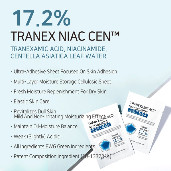 Helendav näomask niatsiinamiidi ja centellaga APLB Tranexamic Acid Niacinamide Sheet Mask