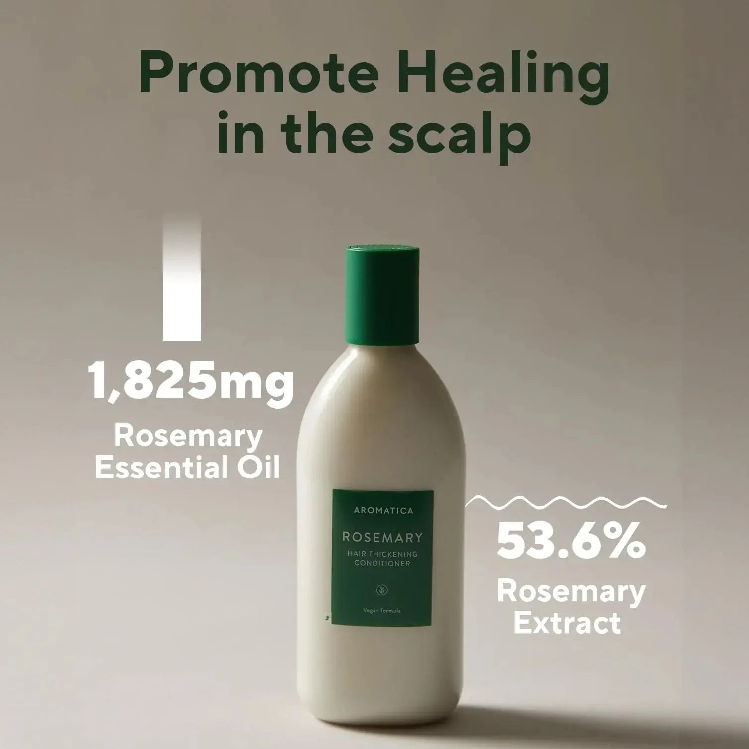 Kondicionieris bez silikona ar rozmarīnu AROMATICA Rosemary Hair Thickening Conditioner