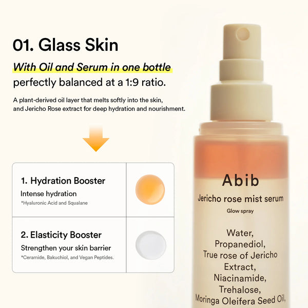 Двухфазный мист для лица Abib Jericho Rose Mist Serum Glow Spray
