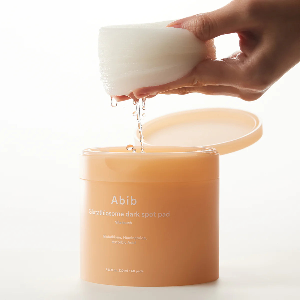 Helendavad toonikupadjad glutationi ja C-vitamiiniga Abib Glutathiosome Dark Spot Pad Vita Touch