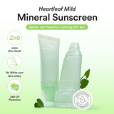 Успокаивающий солнцезащитный крем Abib Heartleaf Mild Sunscreen Relief Tube