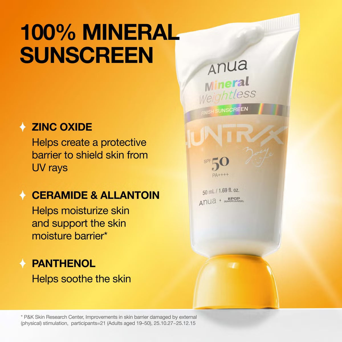 Anua K-Pop Demon Hunters Mineral Weightless Finish Sunscreen