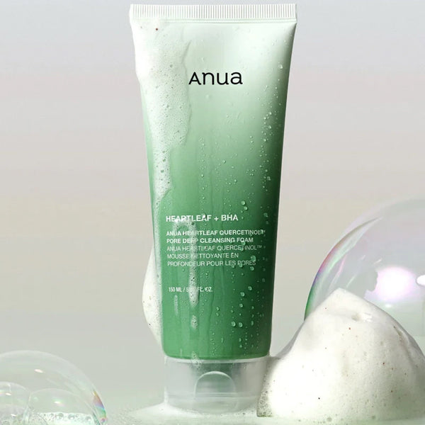 Putiņas dziļai sejas mazgāšanai un attīrīšanai Anua Heartleaf Quercetinol Deep Pore Cleansing Foam