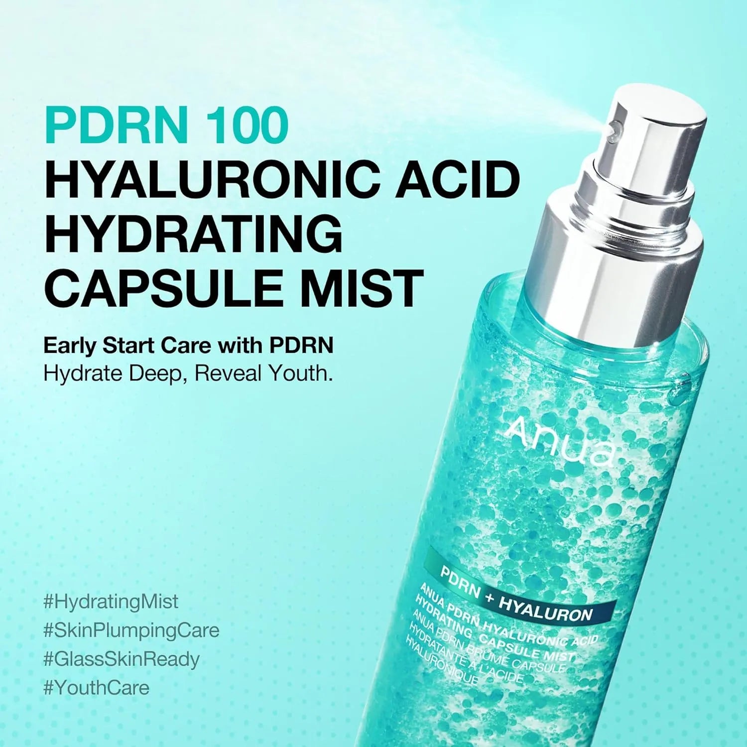 Освежающий мист Anua PDRN Hyaluronic Acid Hydrating Capsule Mist