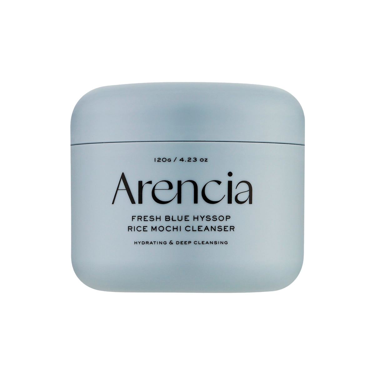 Puhastusvahend savi ja iisopi ekstraktiga Arencia Fresh Blue Hyssop Rice Mochi Cleanser