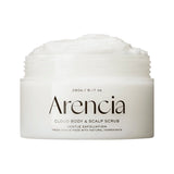 Õrn keha ja peanaha koorija valge tee ja neroliga Arencia Fresh Cloud Body & Scalp Scrub White Tea & Neroli