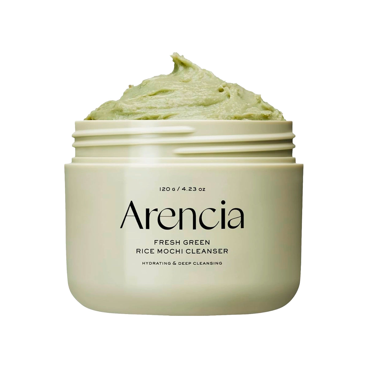 Мягкое очищающее средство с зелёным чаем и центеллой Arencia Fresh Green Rice Mochi Cleanser