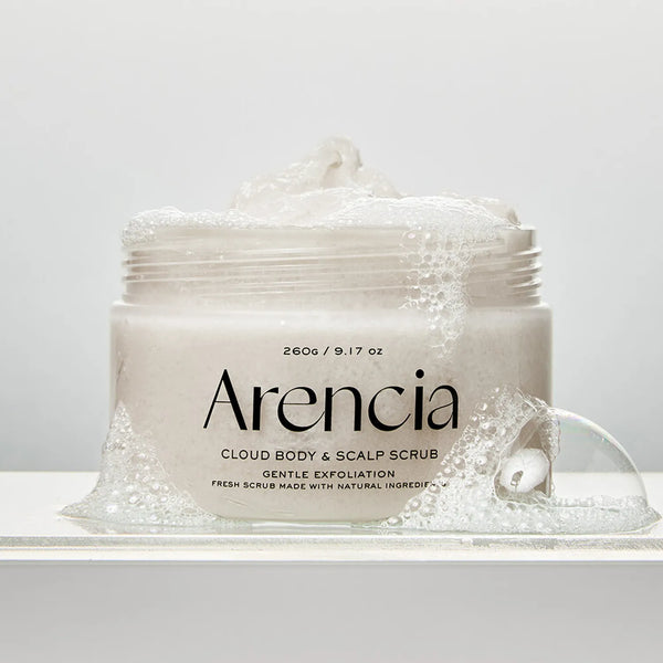 Очищающий скраб для тела и кожи головы с белым чаем и нероли Arencia Fresh Cloud Body & Scalp Scrub White Tea & Neroli