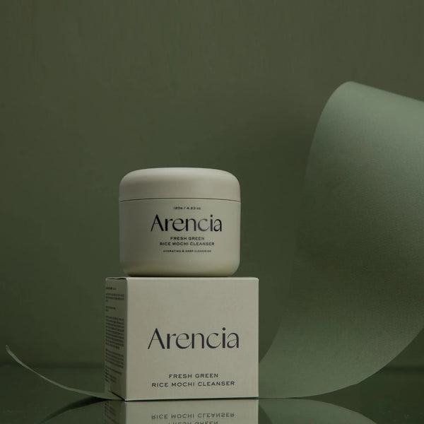 Õrn puhastusvahend rohelise tee ja aasia centella ekstraktidega Arencia Fresh Green Rice Mochi Cleanser