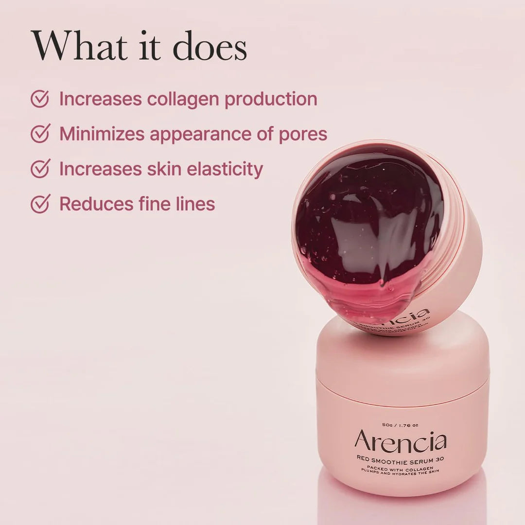 Гель-сыворотка с коллагеном Arencia Fresh Red Smoothie Serum 30