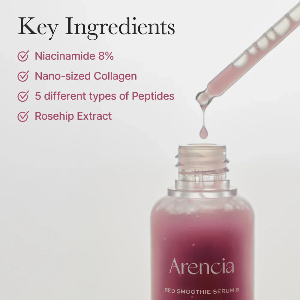 Сыворотка с ниацинамидом Arencia Fresh Red Smoothie Serum 8