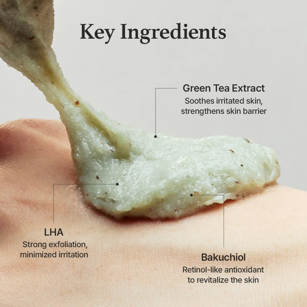 Очищающая пенка с зелёным чаем Arencia Green Tea + LHA Deep Pore Rice Cake Cleanser