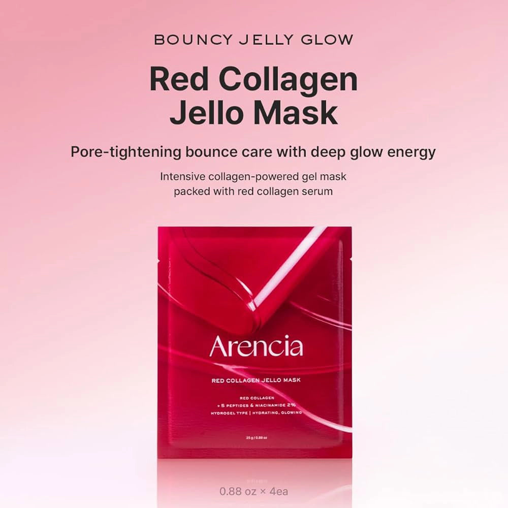 Укрепляющая гидрогелевая маска с коллагеном Arencia Red Collagen Jello Mask