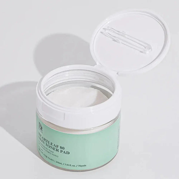 Divpusēji pīlinga sejas spilventiņi ar houtūnijas ekstraktu BENTON Heartleaf Skin Toner Pad