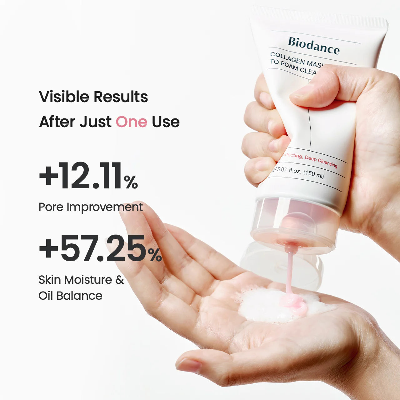 Мягкая коллагеновая маска-пенка для очищения лица Biodance Collagen Mask to Foam Cleanser