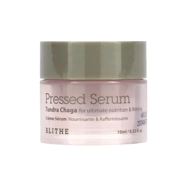 Presēts krēms-serums ar čagas sēņu ekstraktu priekš ādas elastībai Blithe Pressed Serum Tundra Chaga