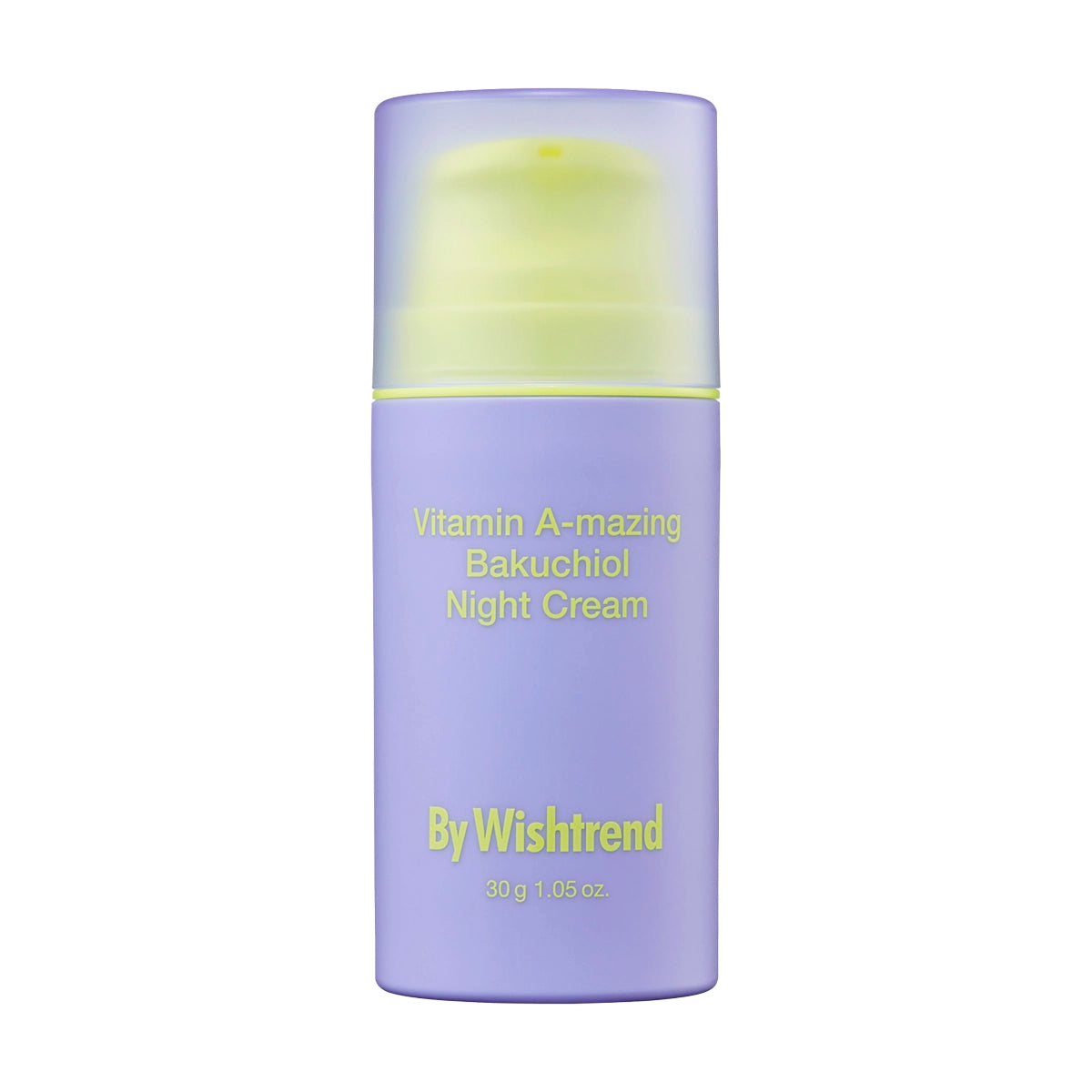 Öökreem retinali ja bakuchioliga naha elastsuse taastamiseks By Wishtrend Vitamin A-mazing Bakuchiol Night Cream