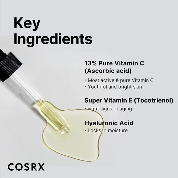 Balinošs antioksidantu serums ar 13% C vitamīnu COSRX The Vitamin C 13 Serum
