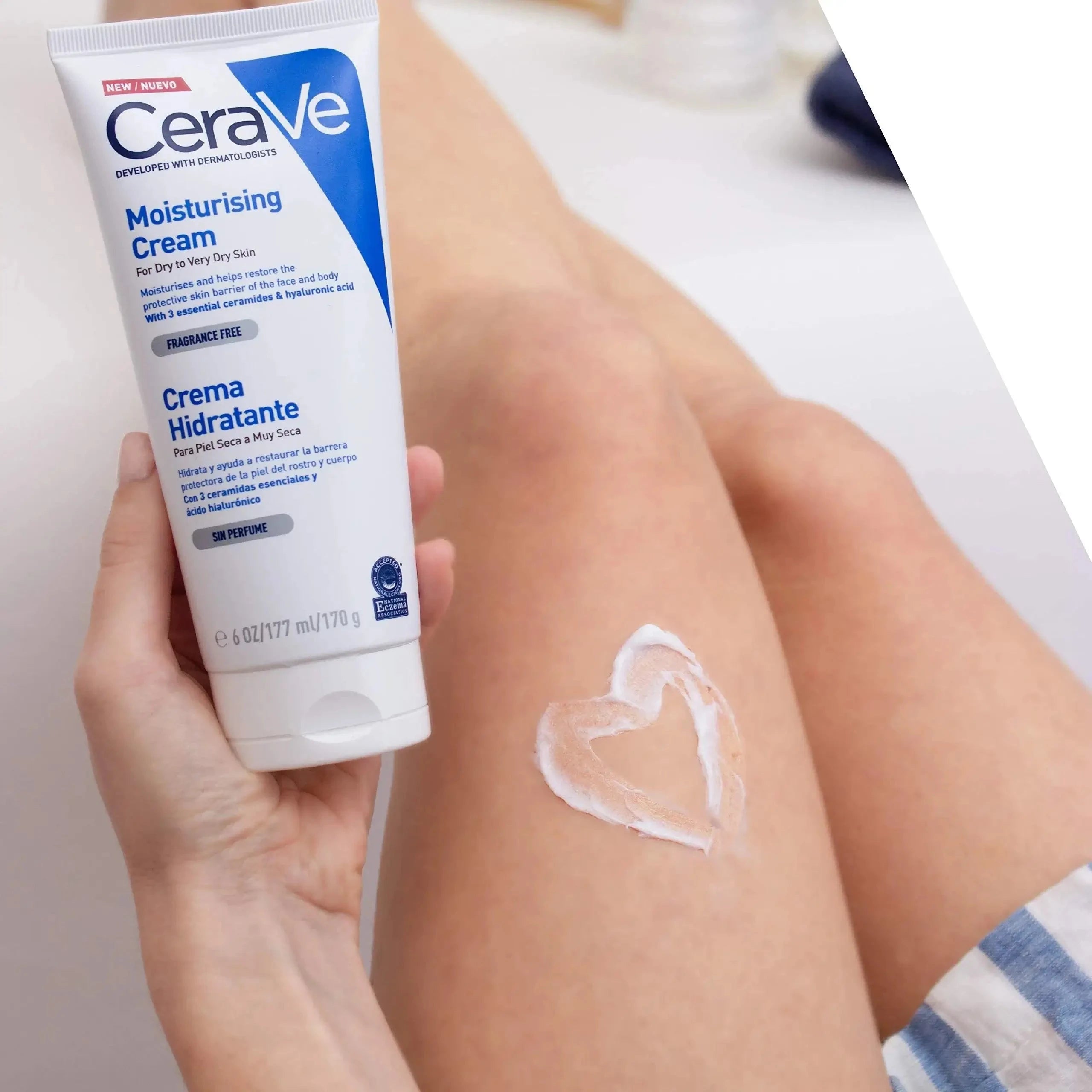 Mitrinošs krēms sausai un ļoti sausai ādai CeraVe Moisturizing Cream