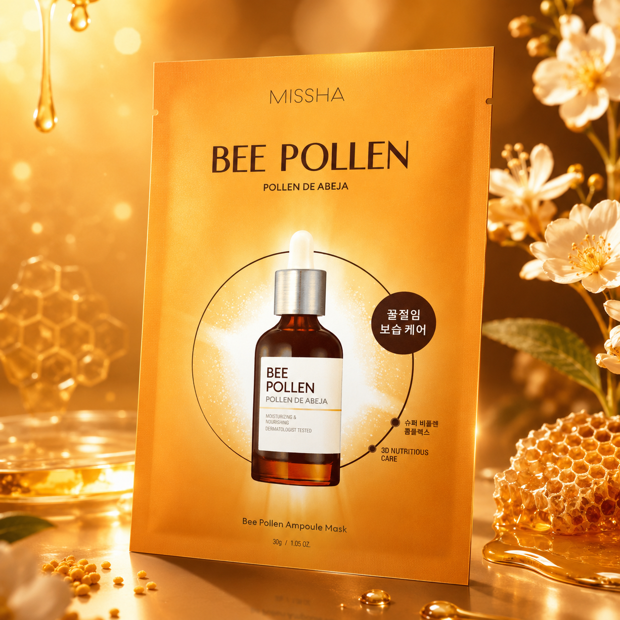 Тканевая маска Missha Bee Pollen Ampouler Sheet Mask