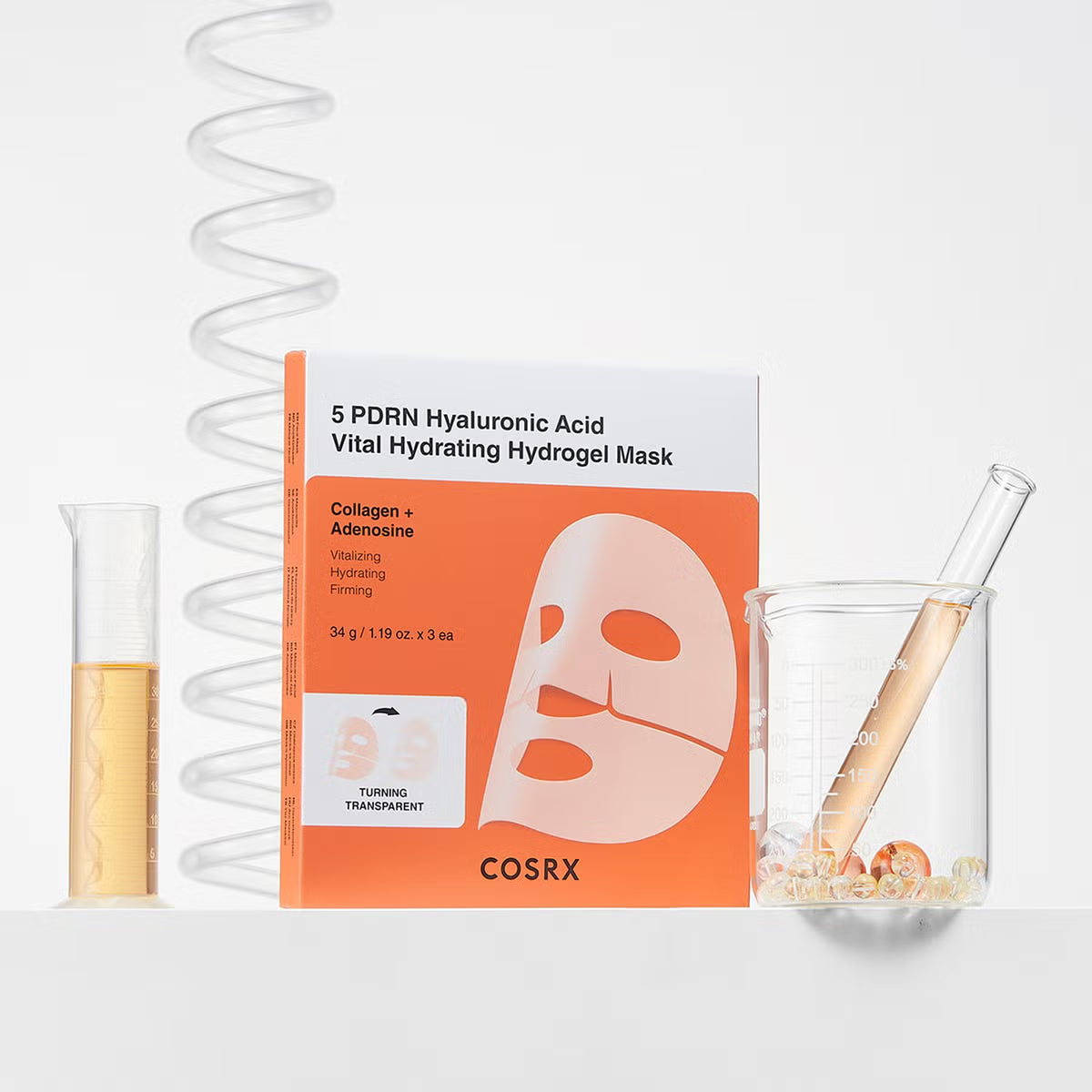 Увлажняющая гидрогелевая маска Cosrx 5 PDRN Hyaluronic Acid Vital Hydrating Hydrogel Mask