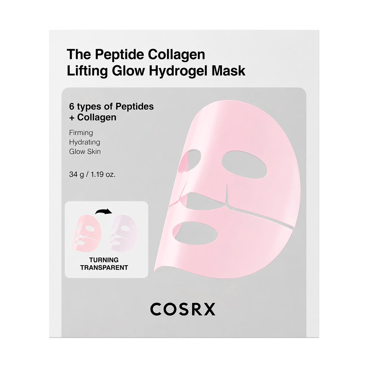 Гидрогелевая лифтинг-маска с пептидами Cosrx The Peptide Collagen Lifting Glow Hydrogel Mask