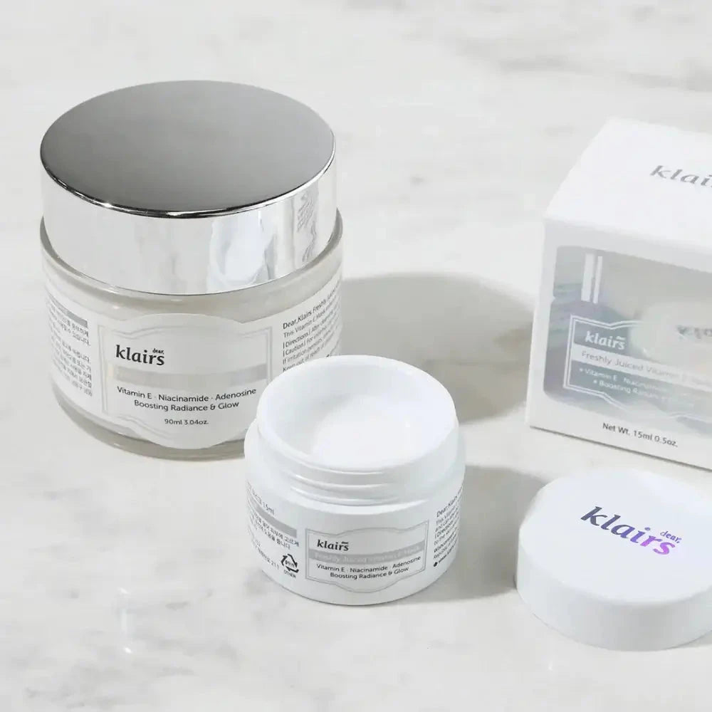 Vitamīniem bagāta maska mirdzuma piešķiršanai ādai Dear Klairs Freshly Juiced Vitamin E Mask
