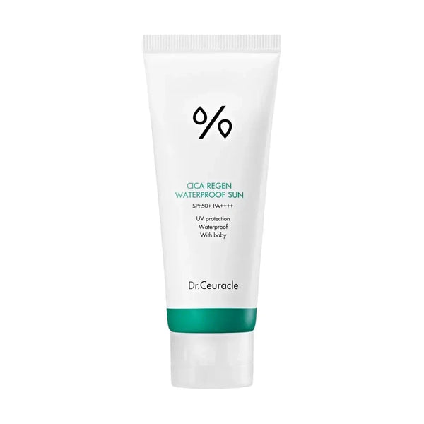 Ūdensnoturīgs saules aizsargs ar centellas ekstraktu Dr.Ceuracle CICA REGEN WATERPROOF SUN