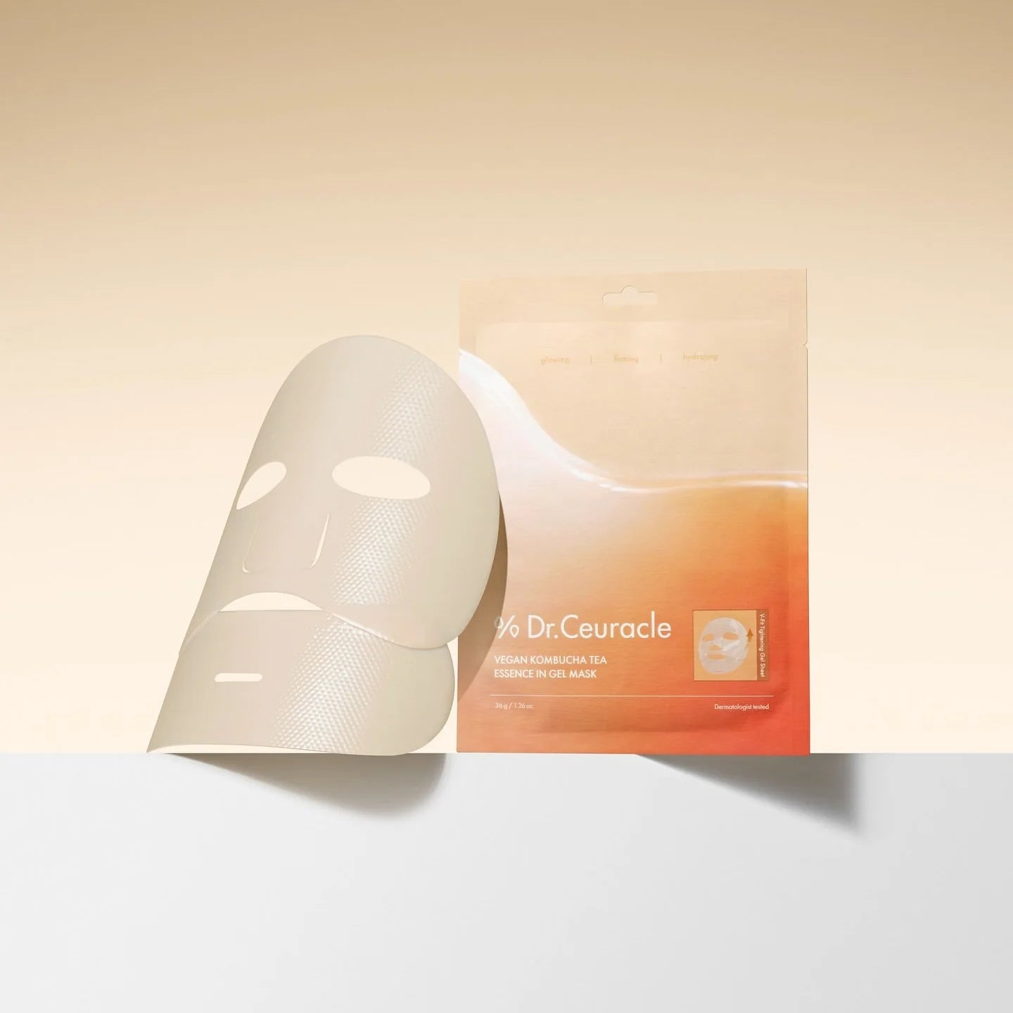 Гидрогелевая маска с комбучей Dr.Ceuracle Vegan Kombucha Tea Essence In Gel Mask