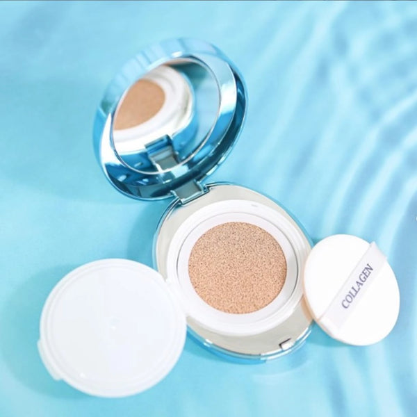 Лёгкий сияющий кушон Enough Collagen Aqua Air Cushion SPF50+/PA+++