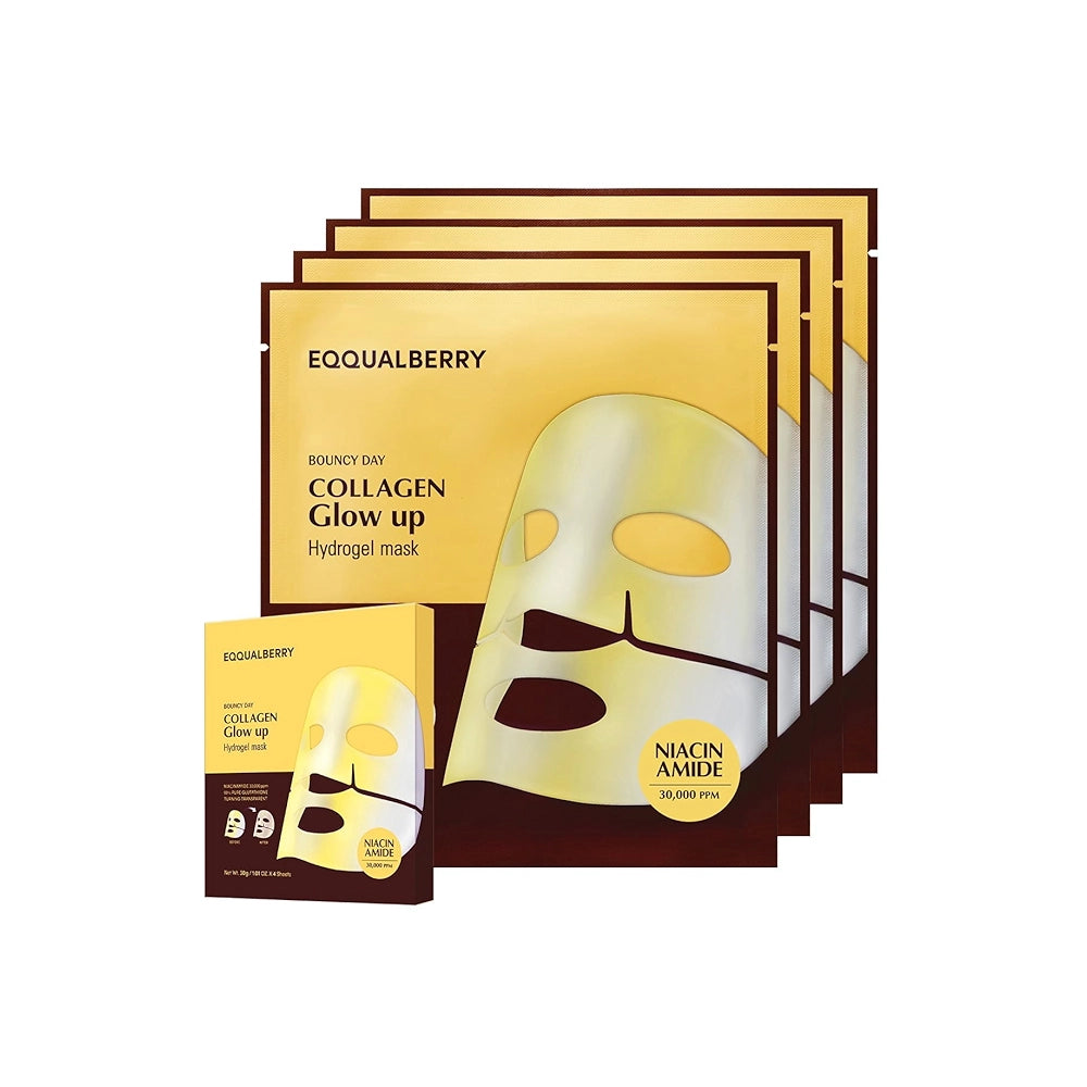 Коллагеновая гидрогелевая маска для сияющей кожи EQQUALBERRY Collagen Glow Up Hydrogel Mask