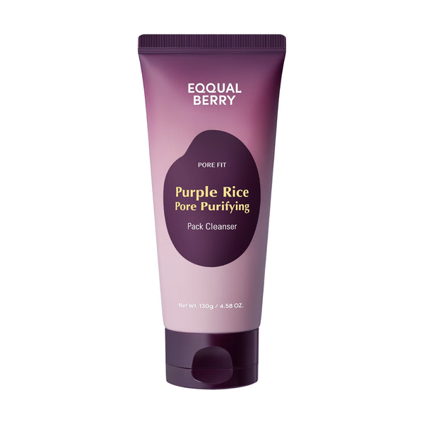 Poore puhastav näopesugeel EQQUALBERRY Purple Rice Pore Purifying Pack Cleanser