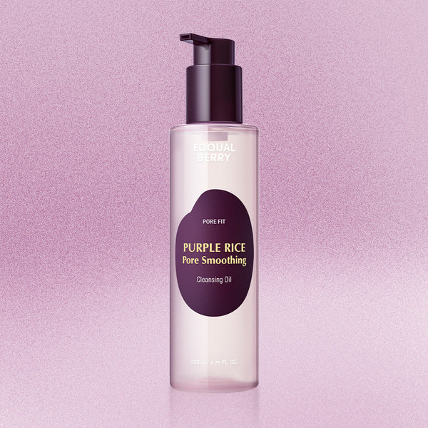 Гидрофильное масло дляочищения пор EQQUALBERRY Purple Rice Pore Smoothing Cleansing Oil
