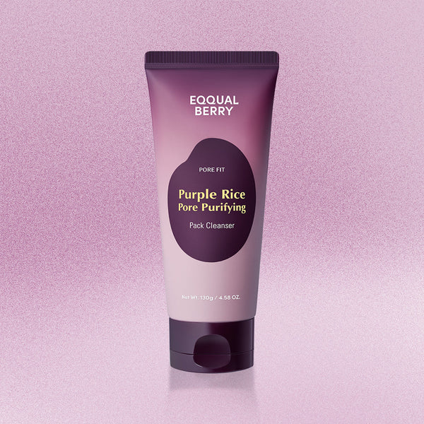 Poore puhastav näopesugeel EQQUALBERRY Purple Rice Pore Purifying Pack Cleanser