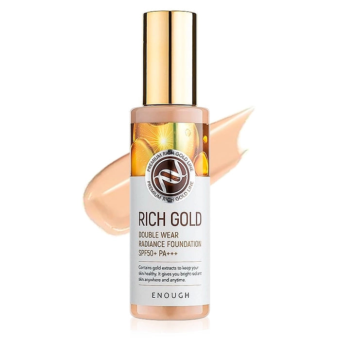Тональный крем ENOUGH Rich Gold Double Wear Radiance Foundation SPF50+ PA+++ с SPF
