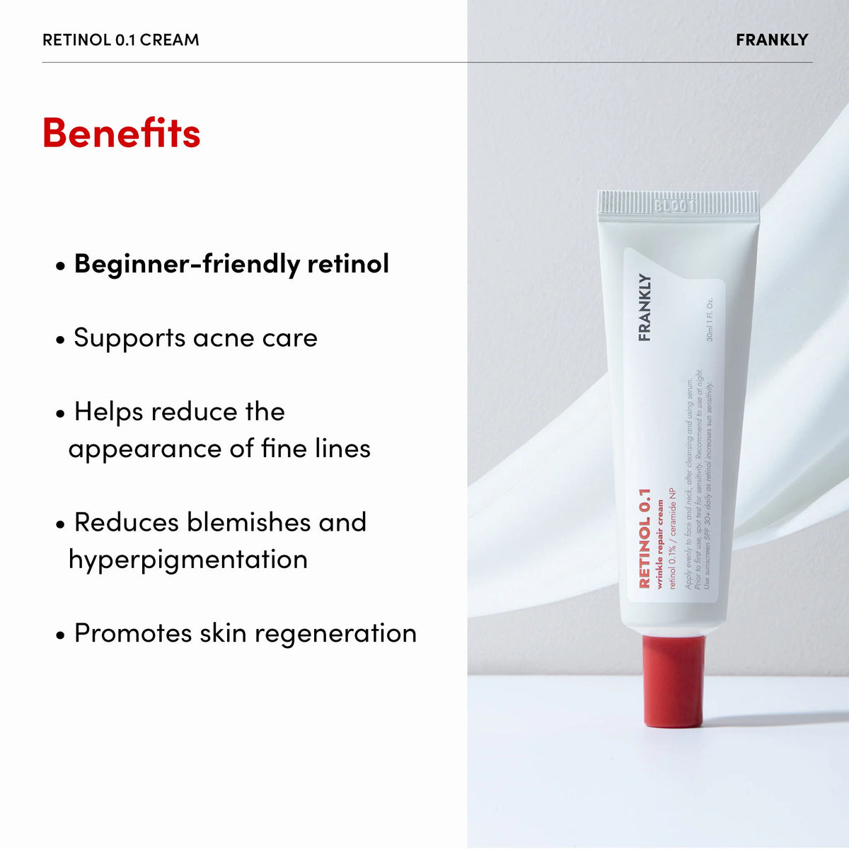 Крем с ретинолом FRANKLY Retinol 0.1 Cream