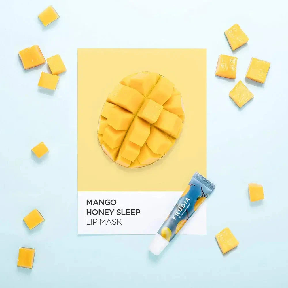 Nakts maska lūpām ar mango FRUDIA Mango Honey Lip Mask