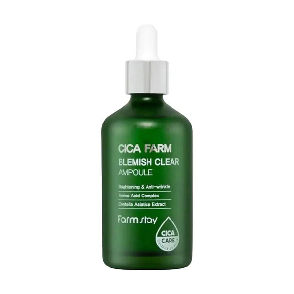 Ampulu serums ar Āzijas centellu FarmStay Cica Farm Blemish Clear Ampoule