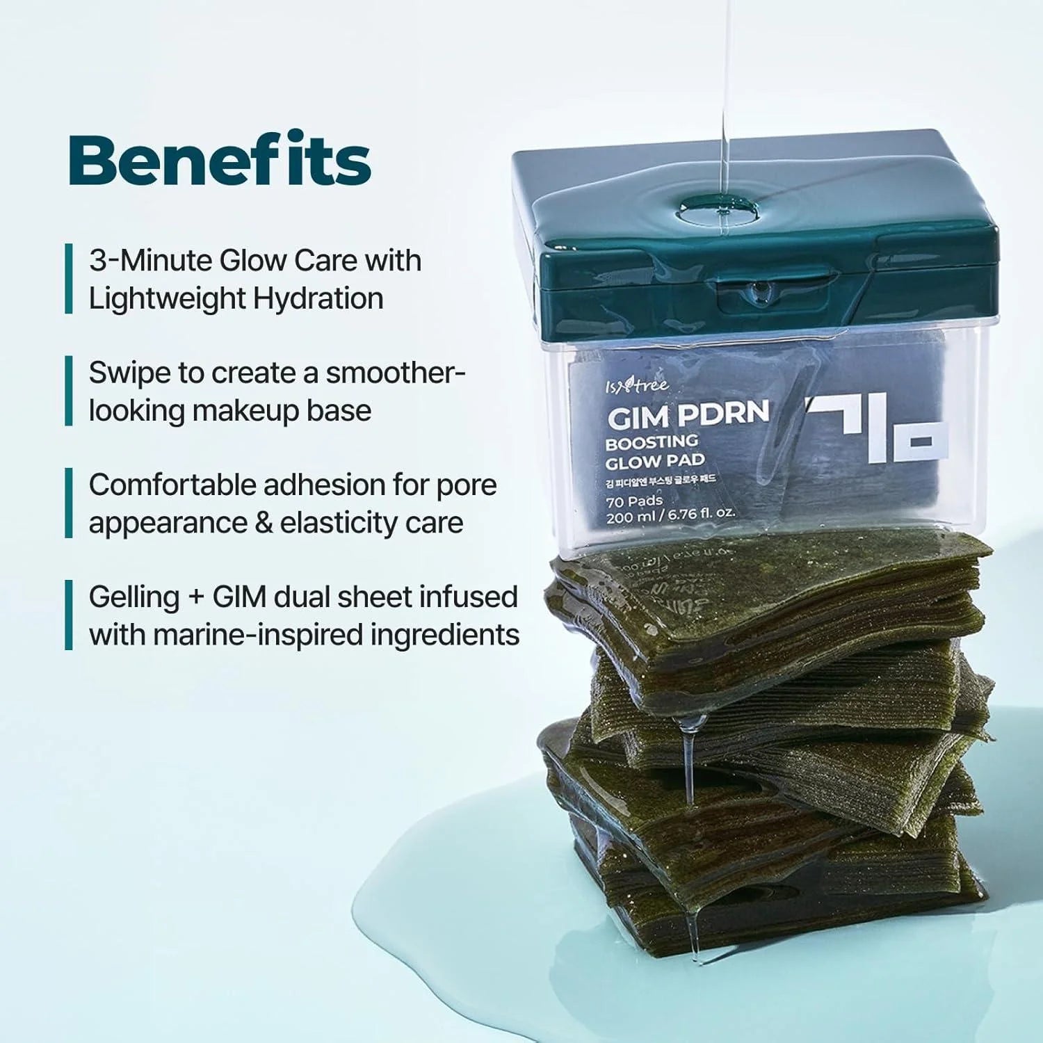Увлажняющие пэды с ПДРН Isntree Gim PDRN Boosting Glow Pad