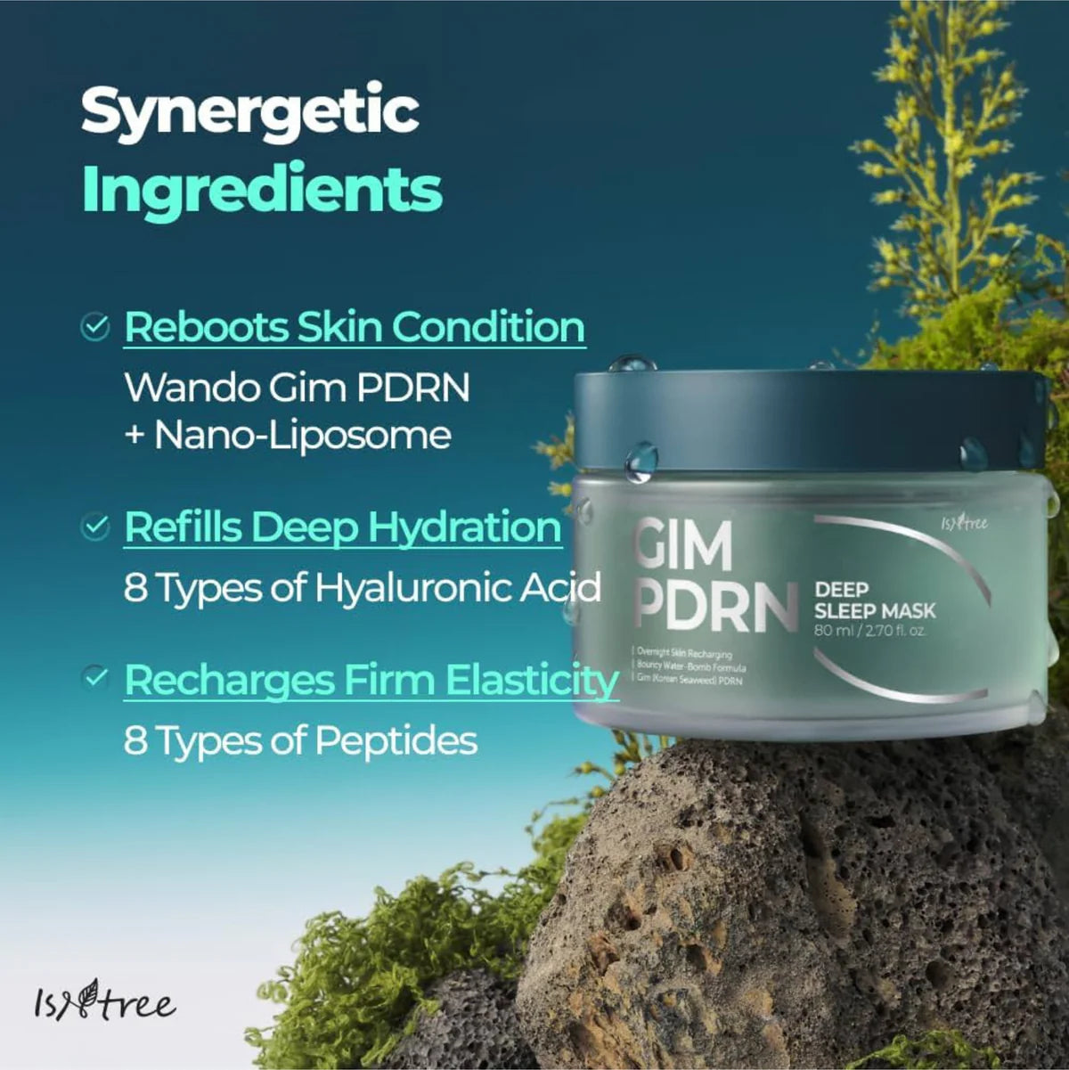 Ночная увлажняющая маска с ПДРН Isntree Gim PDRN Deep Sleep Mask