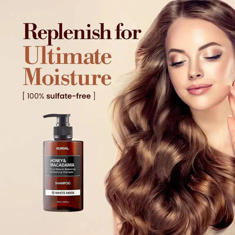 Matu šampūns KUNDAL Honey & Macadamia Shampoo English Rose
