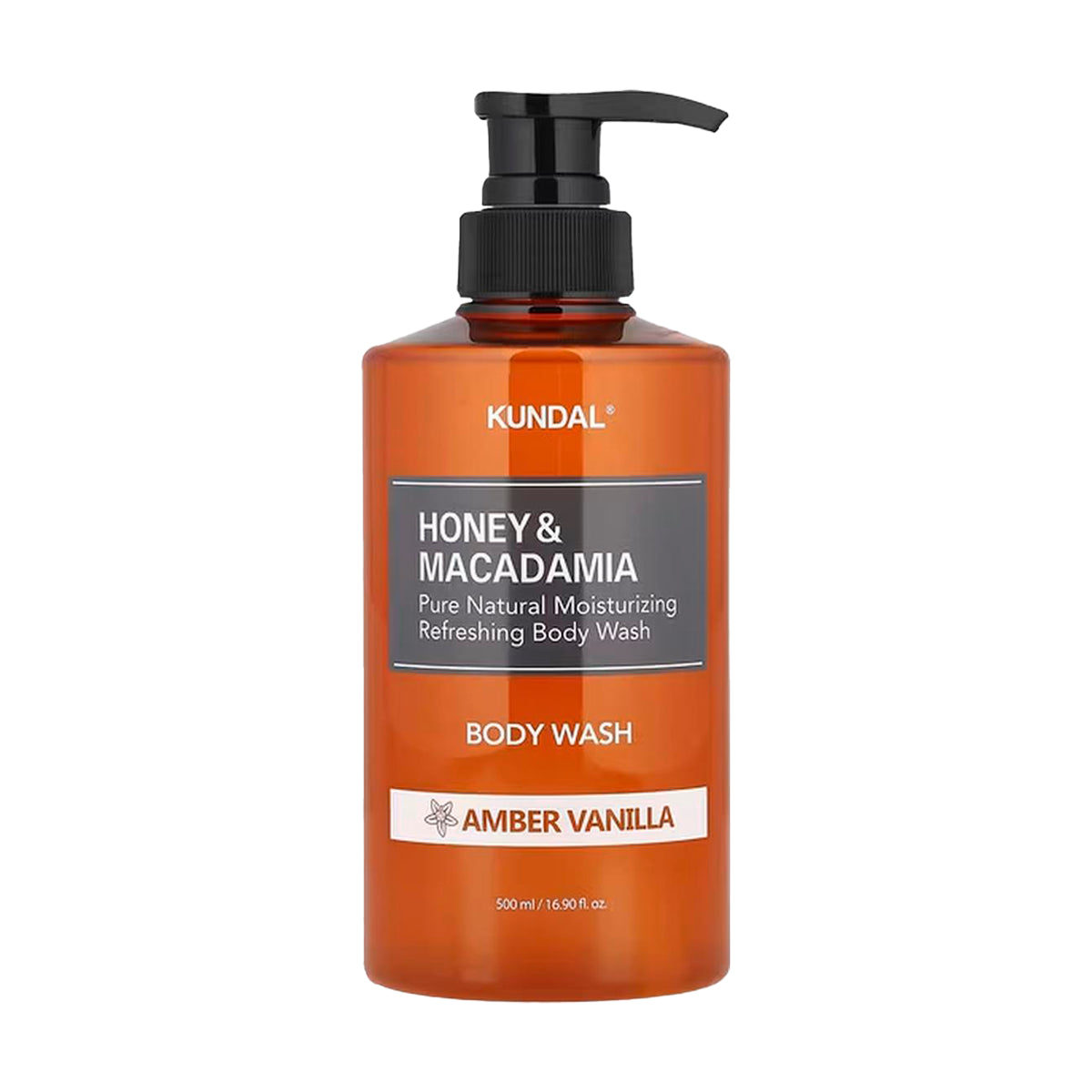 Kundal Honey & Macadamia Pure Body Wash Amber Vanilla