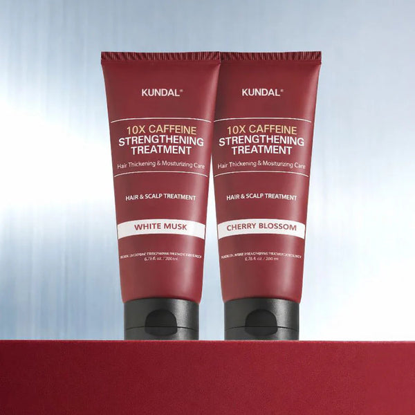 Укрепляющий уход против ломкости Kundal 10X Caffeine Strengthening Treatment Cherry Blossom