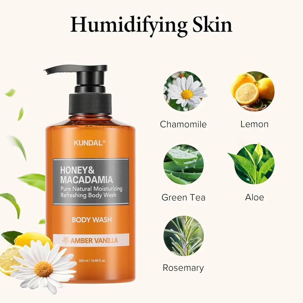 Деликатный гель для тела Kundal Honey & Macadamia Pure Body Wash