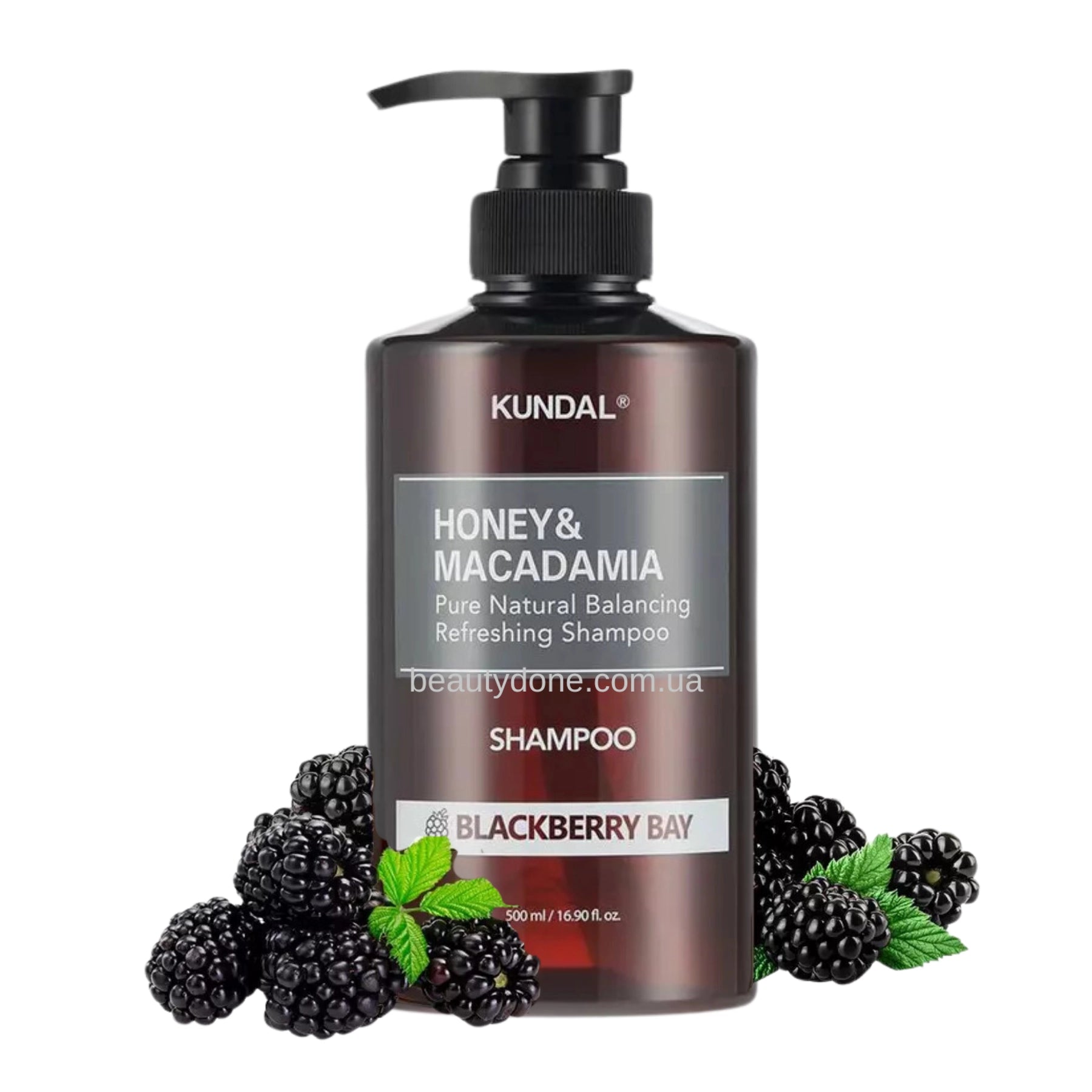Мягкий увлажняющийшампунь для волос Kundal Honey & Macadamia Shampoo Blackberry Bay
